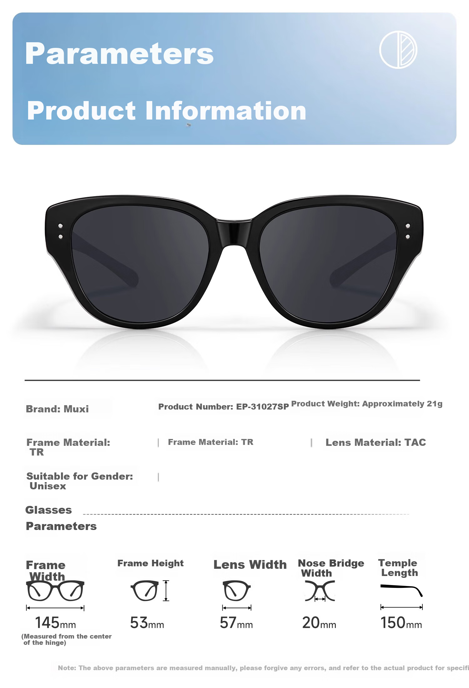 EYEPLAY Polarized Sunglasses for Women [Compatible with Prescription Lenses] Sunglasses for Men Driving Fishing 31027SP 4