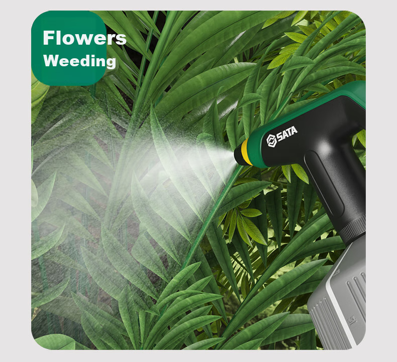 SATA Electric Watering Sprayer Rechargeable Spray Bottle for Home Gardening Flower Watering Disinfection D05606 12
