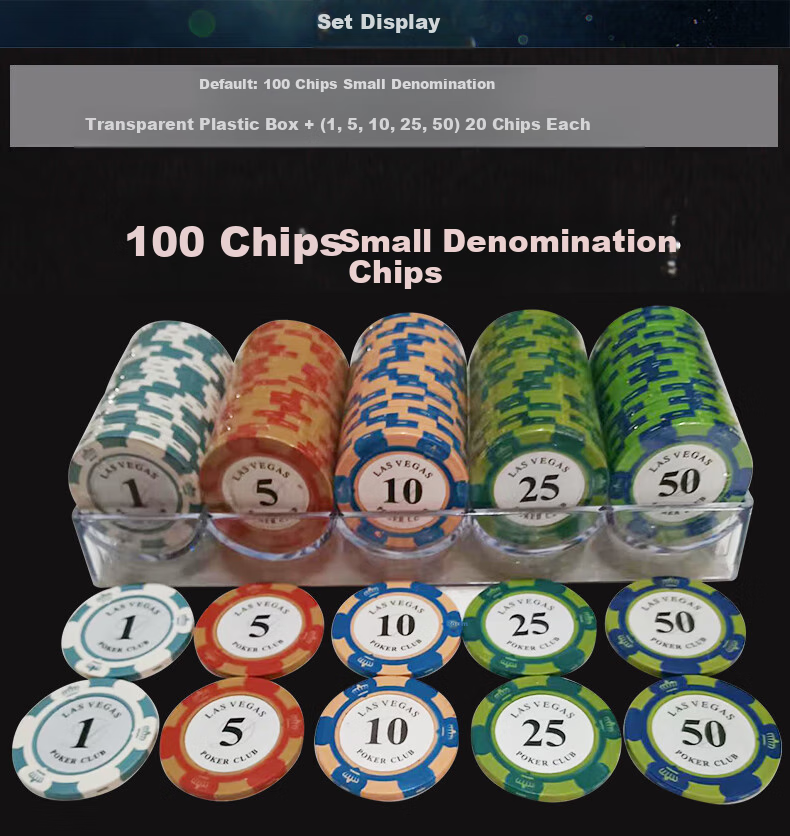 Shangkechengpin Poker Chip Set, 200 Clay Poker Chips in Aluminum Box, Texas Hold'em Poker Chip Set 6