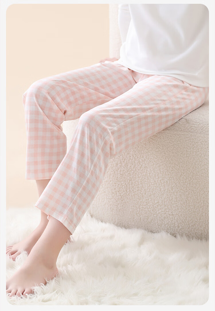 Urban Beauty 【100% Cotton】Children's Thermal Pants 2-Pack Girls' Cotton Fleece Pants Warm Autumn Winter Sleepwear 150 3