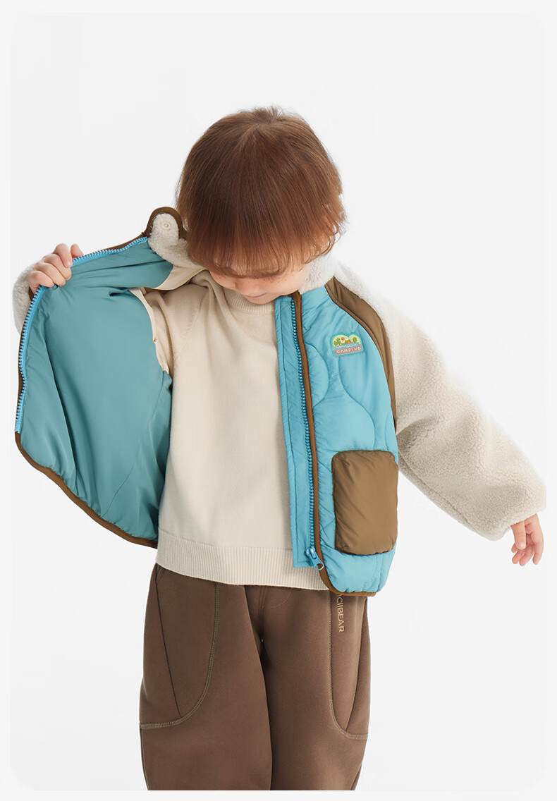 Ciciibear Baby Fleece Quilted Cotton Jacket Boys Autumn Winter Warm Thick Coat 7