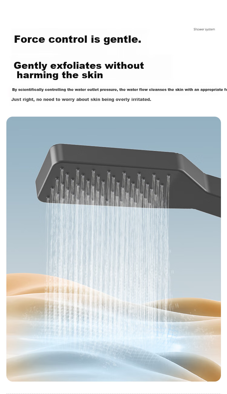 MJONI Shower Head Set with Integrated Design, Surface-Mounted Home Bathroom Shower System, High-Pressure Giant Top Spray with Dual Knobs ZY001 12