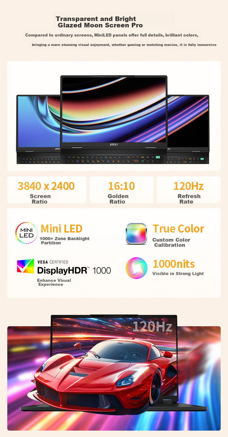 MSI Jueying 18 AI + Ryzen Edition 2025, Subsidized, 18-Inch Thin And Light Gaming Laptop (Ryzen AI 9 HX, 370 RTX50, 64GB RAM, 2TB Storage, 4K Display) 7