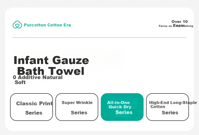 PurCotton Children's Bath Towel, Pure Cotton Gauze Bath Towel, Baby Bath Towel, Antibacterial And Anti-Mite, Healthy Little Duck Design, 95cm × 95cm 1
