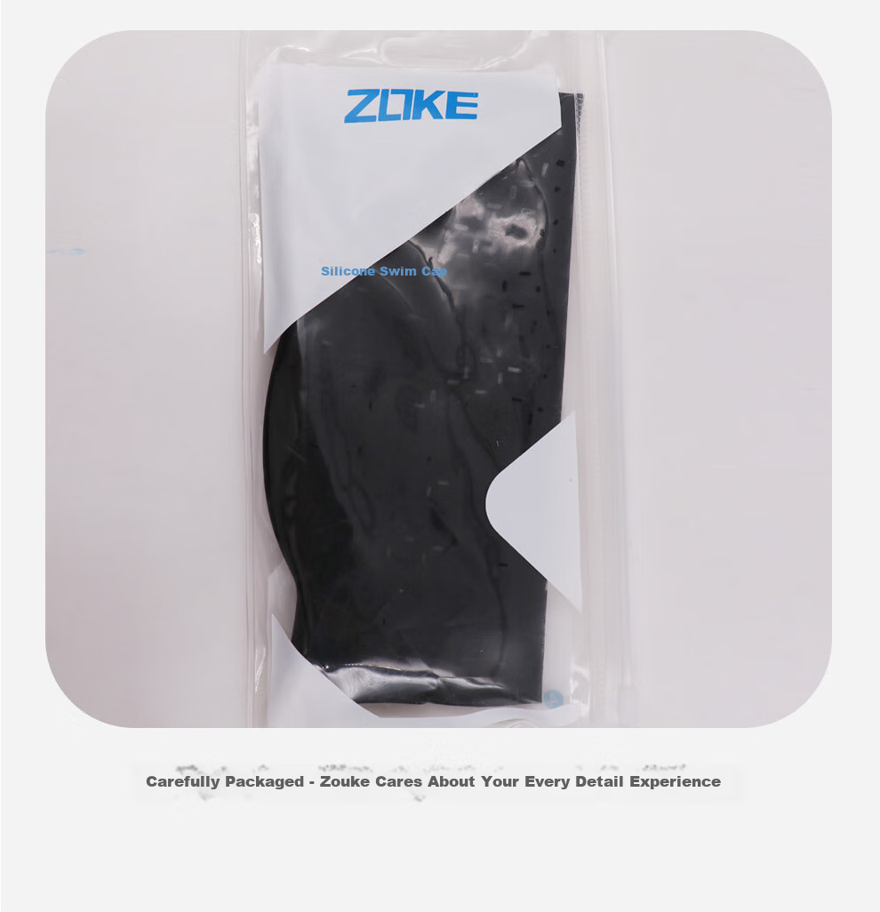 ZOKE Solid Color Silicone Swim Cap Waterproof Hair and Ear Protection Non-Tight Adult Swimming Training Gear 625503211A-7 9