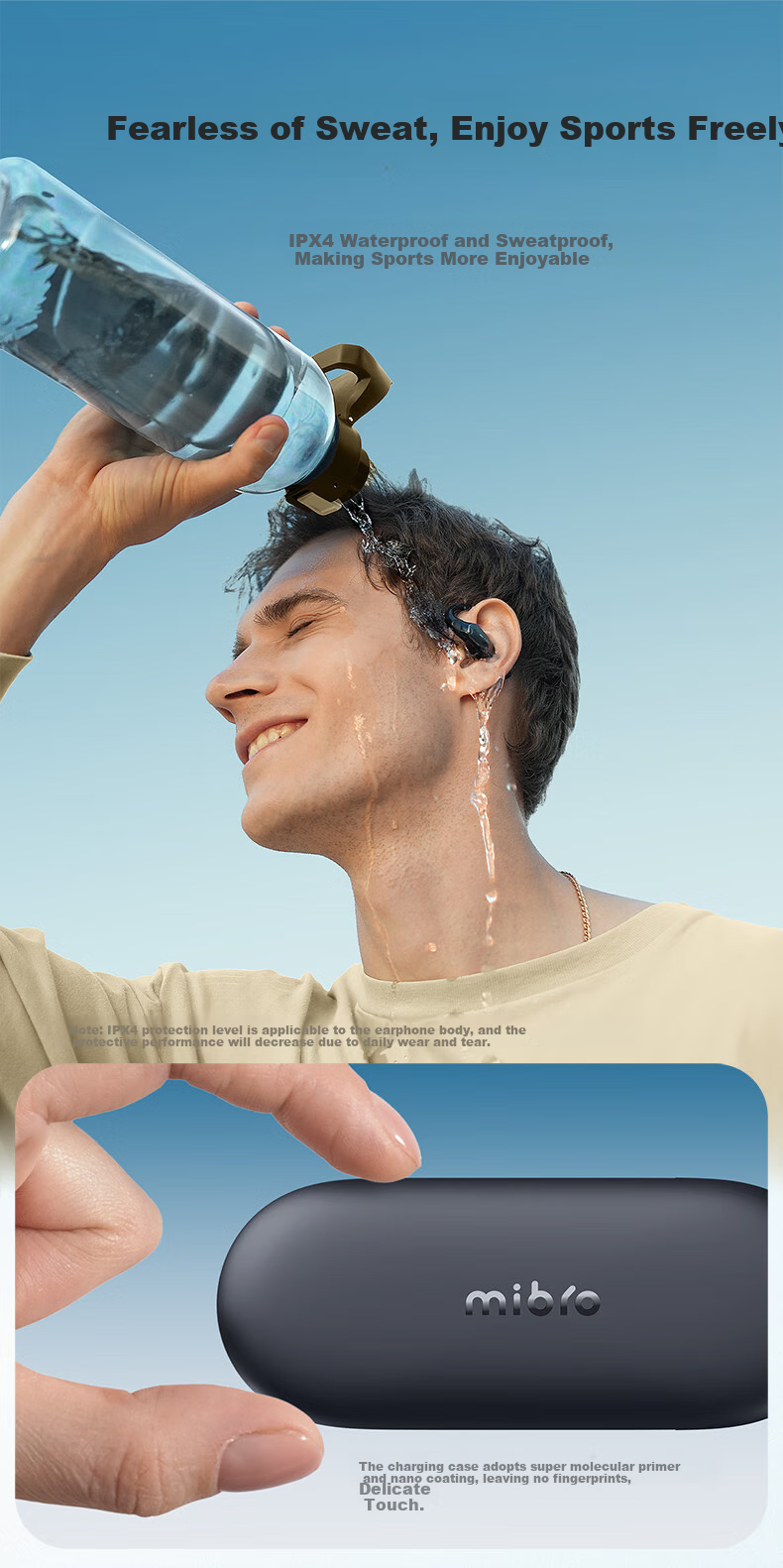 Mibro Open-Style Bluetooth Earphones for Sports And Running, Sweatproof Earbuds Compatible with Apple, Huawei, Xiaomi, Android - White 17