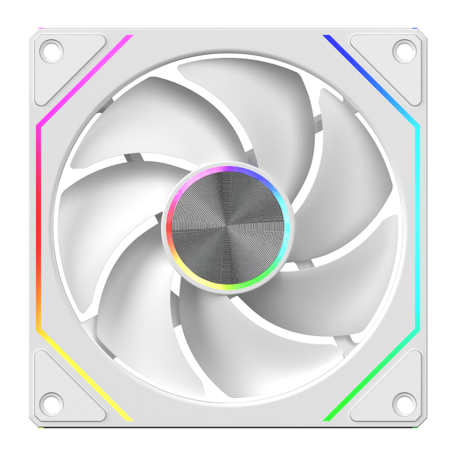 Jingpinlu Jingjing 8 Pro Upgraded Version Star Ring, ARGB White Forward-Facing Fan, Case Cooling 12CM Fan, Godlight Synchronization, 5V 3-Pin ARGB PWM Temperature-Controlled Speed Adjustment
