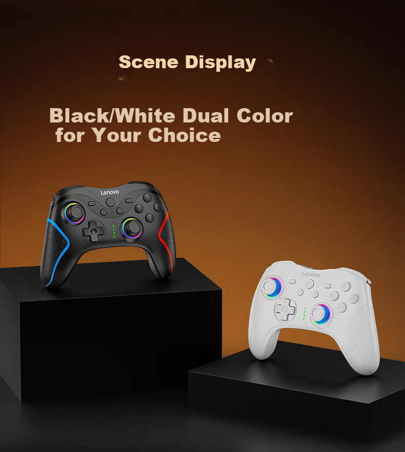 Lenovo S01 Wireless Game Controller Switch2pro Controller Steam Controller Bluetooth Motion-Sensing Computer Rescuer PC Mobile Zelda Mario Racing Star Fox Zero Black 12