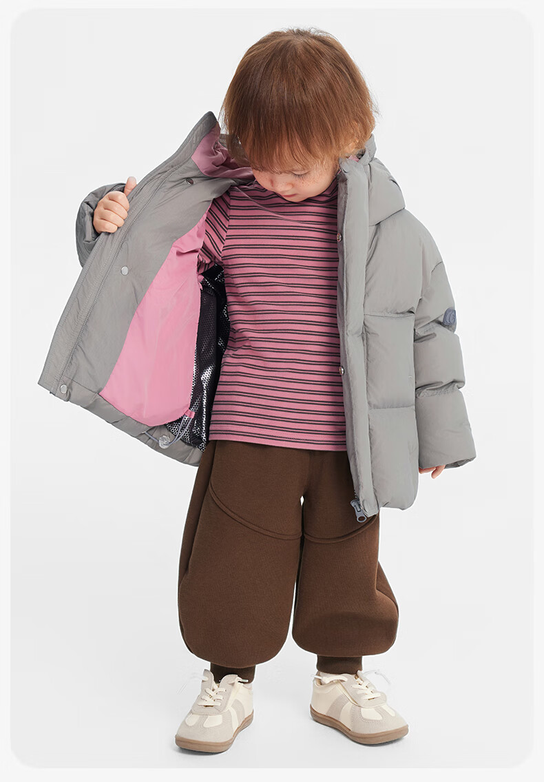 Ciciibear Baby Down Jacket Unisex Kids Winter Thickened Extreme Cold Warm Puffer Coat with Three-Proof Technology 5