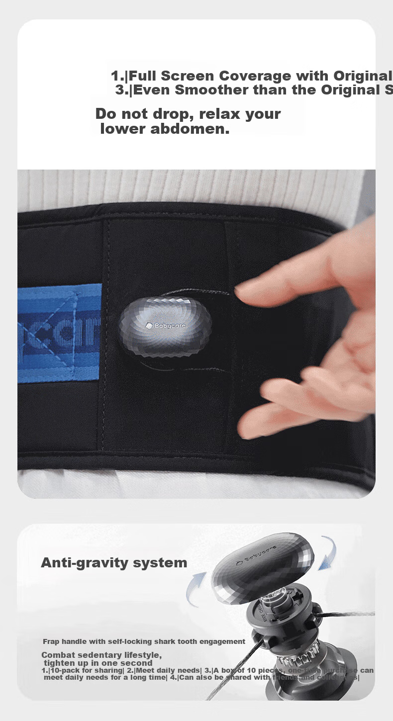 Babycare Waist Stool Baby Carrier Breathable Lightweight Frap Swivel Handle, Baby Outing Carrying Essential for All Seasons, Meteor Gray 3