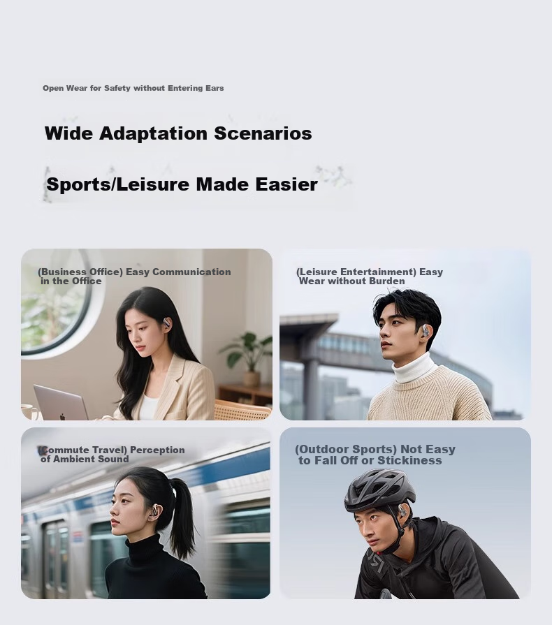 Jinyun (KINYO) [Comfort Selection | Three AI Models] Bluetooth Earphones, Over-Ear Bone Conduction Concept, Open-Style True Wireless, Call Noise Reduction, Suitable for Sports Running, Compatible with Xiaomi And Apple 26