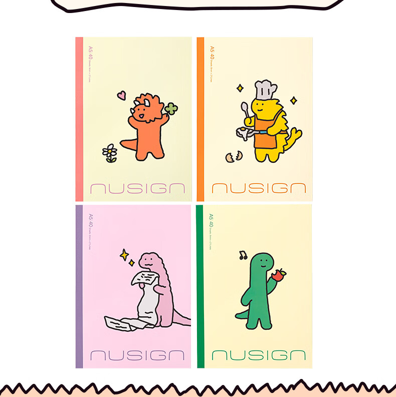 NUSIGN Wireless Binding Notebook A5/40 Sheets 4-Pack NS350-Q - Premium Brand by Deli 8