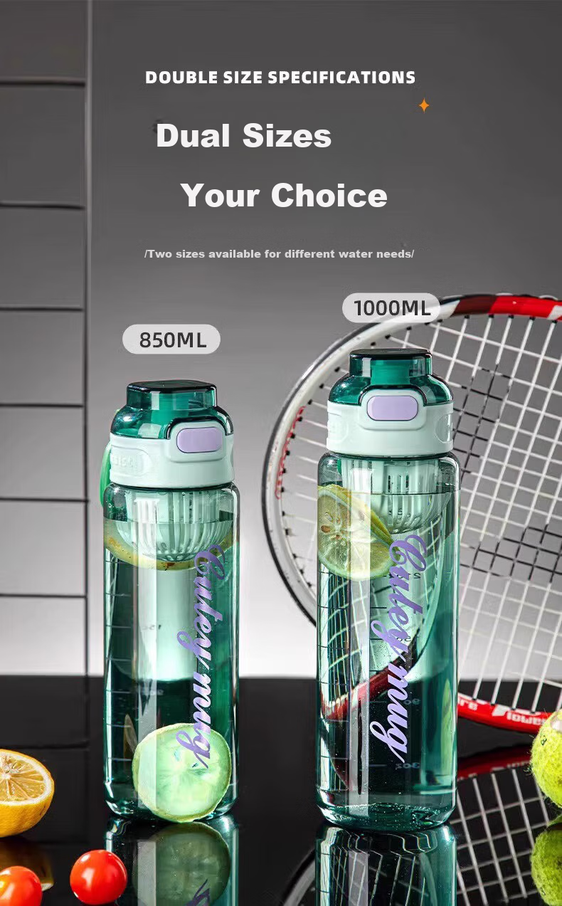 Chayan Sports Water Bottle, Large Capacity, for Men And Women, Outdoor Activities, Fitness, Summer Use, Portable Water Jug for Students, 850ml 6