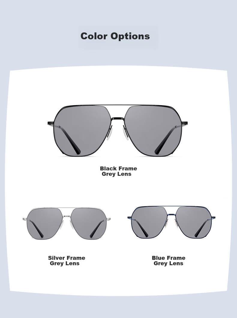 HLA Day And Night Polarized Sunglasses, Photochromic Sun Protection Sunglasses for Men, Night Vision Glasses for Driving, Specialized Gift, Blue 10
