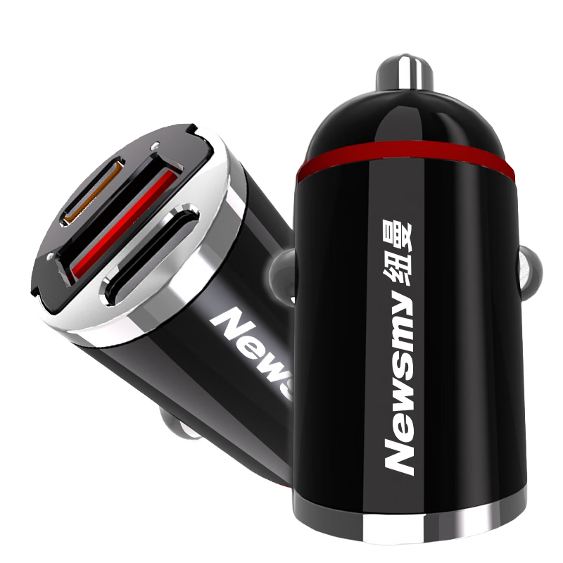 Newsmy Car Charger Super Fast Charging Cigarette Lighter Adapter 100W Car Quick Charge One-to-Three Dual PD Fast Charging Triple Port Output Compatible with Apple 17 Huawei Xiaomi MINI