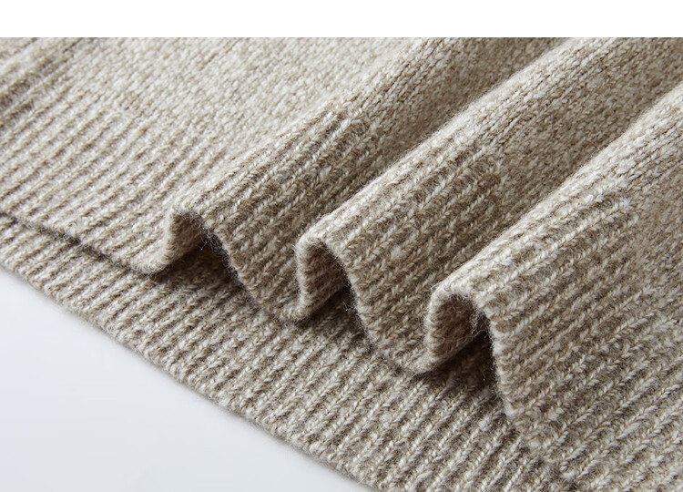 Demana Smart Slow Life Winter Colorblock Ribbon V-Neck Knit Sweater for Petite Women 3