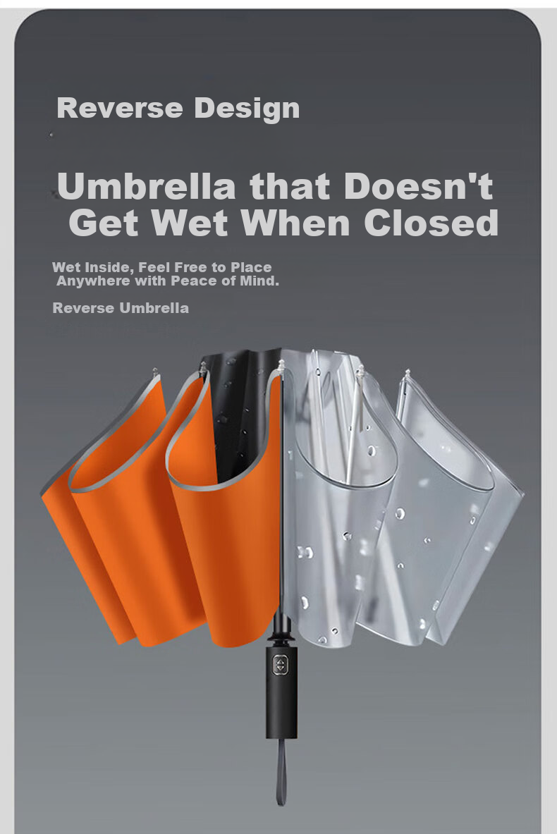 MAMORU Fully Automatic 10-Rib Reverse Umbrella, Upgraded Dual-Use for Sun And Rain Protection with UV Protection, Large Double-Person Portable Umbrella 5