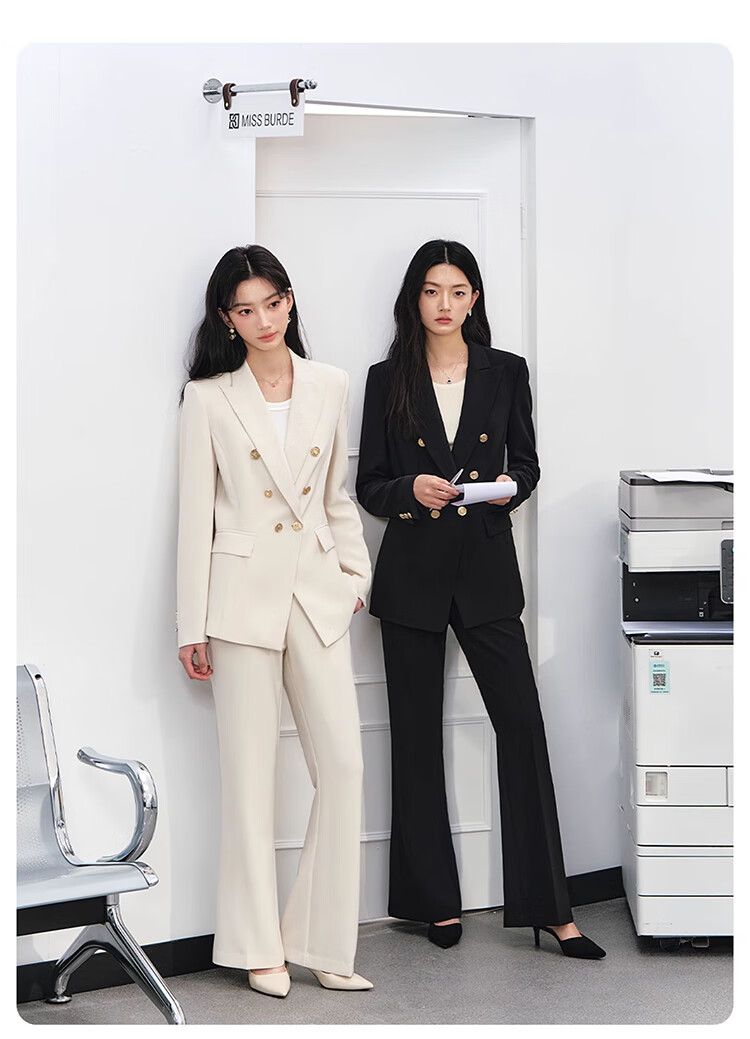 Miss Bird Premium Commuter Suit Set Women's Professional Formal Small Size Workplace Interview Elegant Blazer 3
