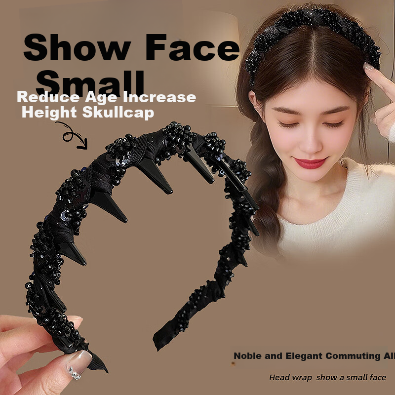 Huangjiamima Headband for Women, Elegant Hair Accessory for Going Out, High Crown Headband, Stylish Internet Celebrity Paris Princess Hairpin, Face Washing Special Use