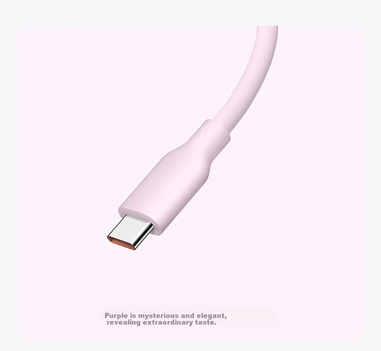 MI 6A Skin-Friendly Silicone Type-C to Type-C Fast Charging Data Cable, 2m, Blue 4