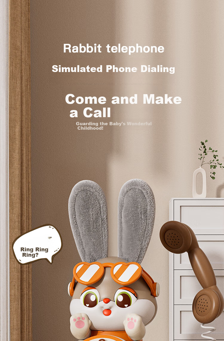 AoZhiJia Children's Toy, Retro Telephone, Baby Musical Nursery Rhyme Story Machine, Smart Talking Early Education Birthday Gift 3