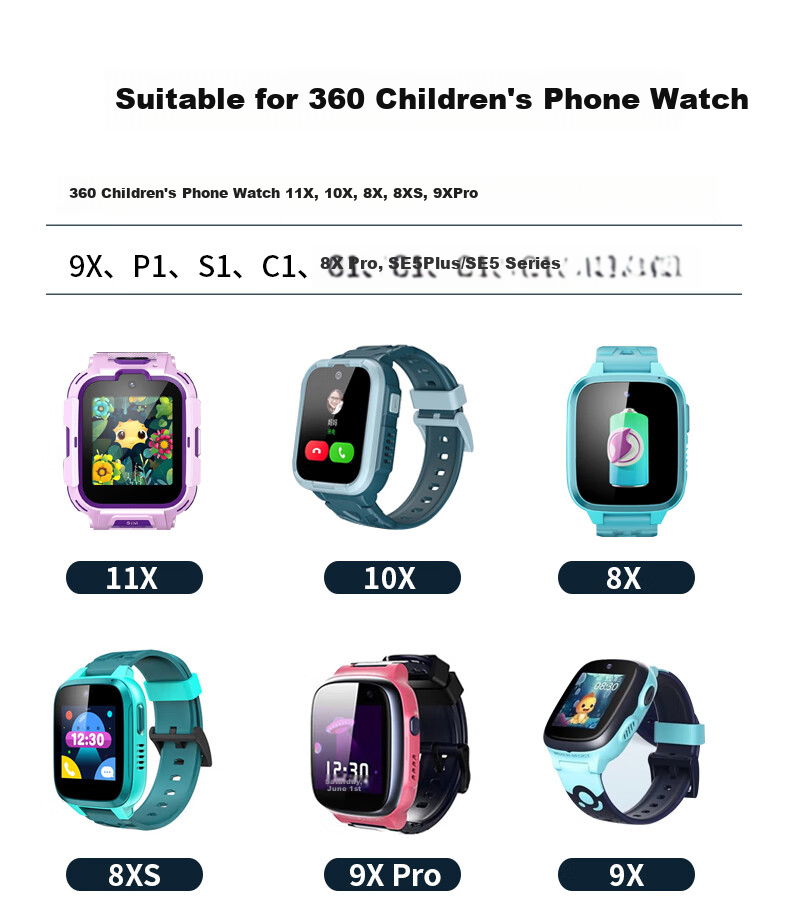 Masentek Compatible Charging Cable for 360 Children's Smartwatch, Suitable for 11X/10X/9X/8X/8XS/S1/9XPro/SE5 Series/P1/C1/8Xpro Models, Magnetic Charging Accessory 1