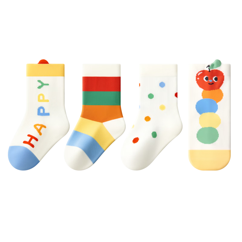 Baby Newborn Socks Spring Autumn Winter Pure Cotton Class A Antibacterial Unisex Toddler Mid-Calf Socks