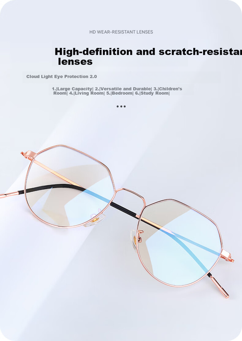 Mr.PuTian Anti-Blue Light Glasses, Anti-Radiation Flat Lens Glasses for Men And Women, Suitable for Myopia, Can Be Fitted with Prescription Lenses, Protects Eyes from Mobile Phones And Computers 6