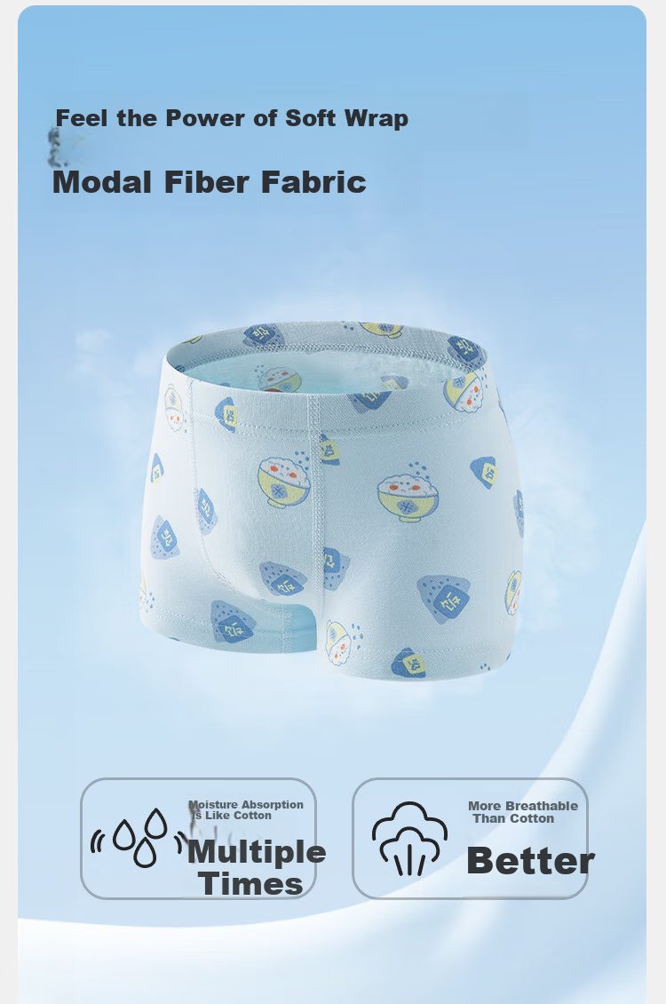BALABALA Girls' Boyshort Underwear, Children's Boxer Briefs, Antibacterial Crotch, Baby Comfortable Shorts, Four-Pack, 209925170024 3
