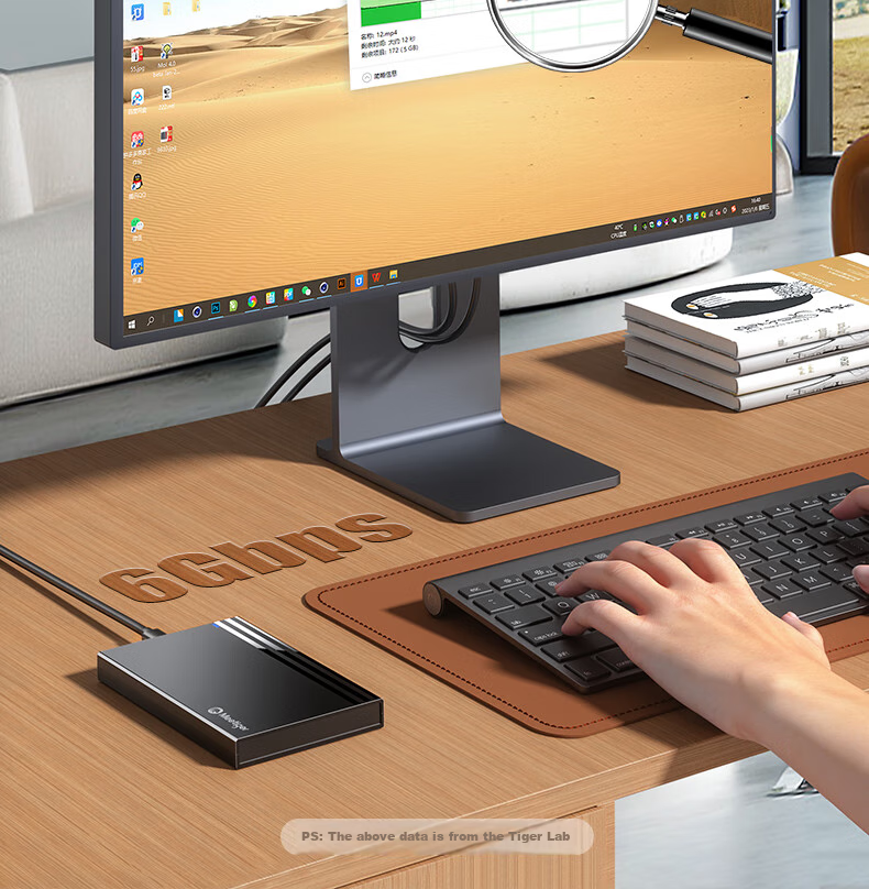 Mihu External Hard Drive Enclosure USB3.2 Compatible with 2.5-Inch SATA SSD And HDD, for Laptop And Desktop Computers Z2C6 5