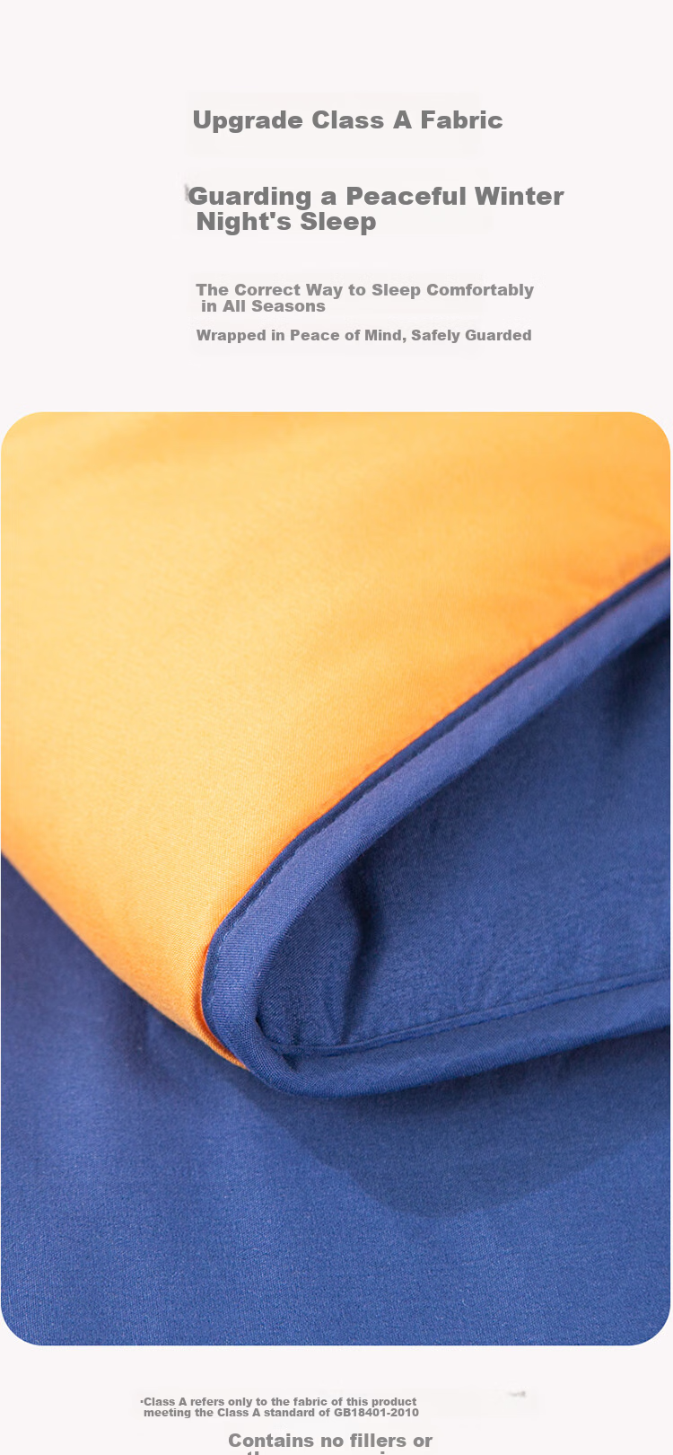 Bravo Fuanna Moisture-Wicking And Heat-Retaining Fiber Comforter, Double Size All-Season Duvet Insert, Approximately 4.7 Jin, 230*229cm, Orange 7