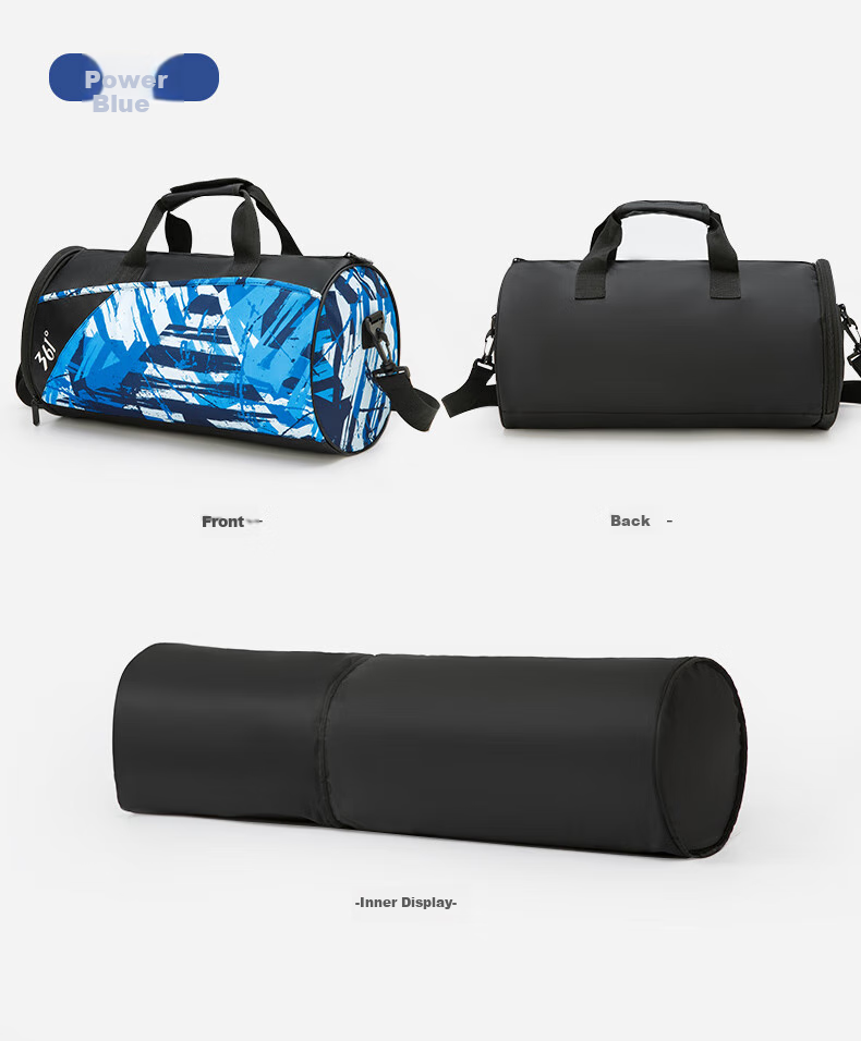361° Dry-Wet Separation Swim Bag, Waterproof Bag for Men And Women, Sports Fitness Portable Handheld Backpack Storage Bag, Blue 14