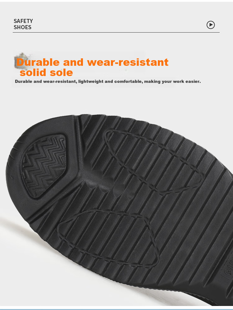 JUNBU Safety Shoes for Men, Summer Breathable Steel Toe Cap, Anti-Smashing And Anti-Puncture, Comfortable And Safe Construction Site Work Shoes 1081S Size 46 9