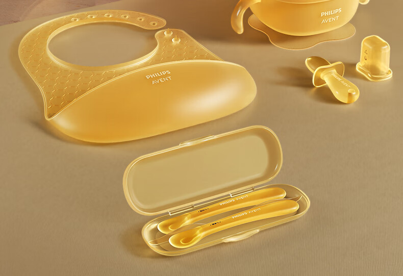 AVENT Philips Baby Food Silicone Tableware Gift Set JD Self-operated Baby Lunch Box 22
