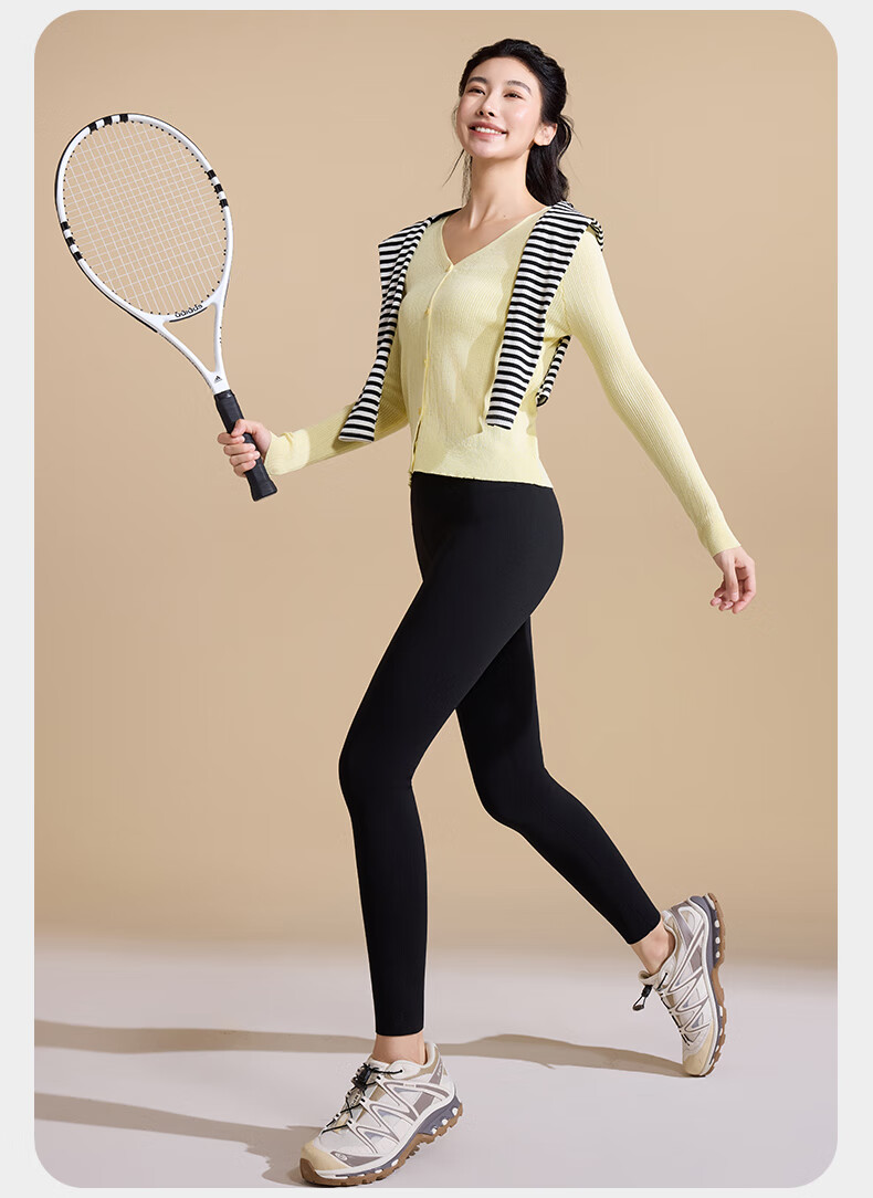 MiiOW Shark Pants [Graphene Thermal] Fleece-Lined Thickened Autumn Winter Leggings Slimming Shaping Warm Palace 2025 New Edition 16
