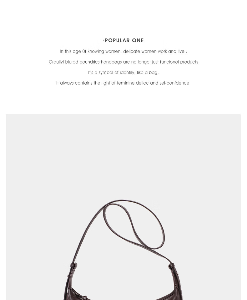YUYULA Women's Cowhide Crossbody Dumpling Bag Fashion Brand Shoulder Bag Birthday New Year Gift for Girls Girlfriend 1