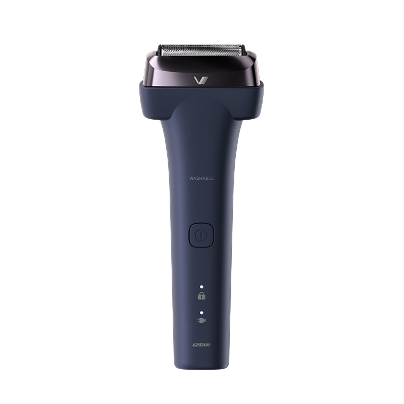 IZUMI Shuiningqi New Nail Series V848 Blue, Electric Shaver Reciprocating Men's Razor Imported Blade Net with 4 Blades, Gift for Boyfriend, Husband, Father