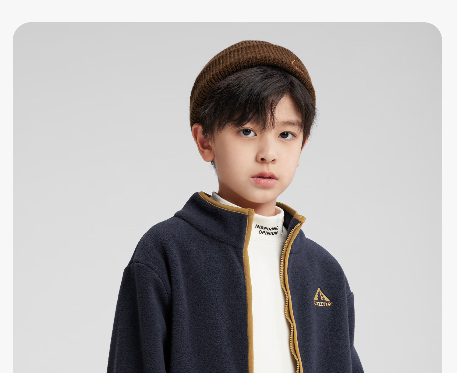 Zuoxi Boys' Fleece Jacket, 2025 New Style Children's Autumn And Winter Wear, Warm Plush Outerwear for Boys, Yellow, Size 150 9