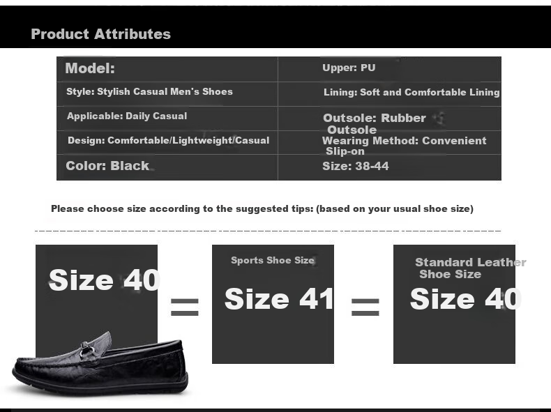 Mulinsen Men's Leather Shoes, Versatile Business Formal Wear, British Style Casual Slip-On Loafers 8983 2