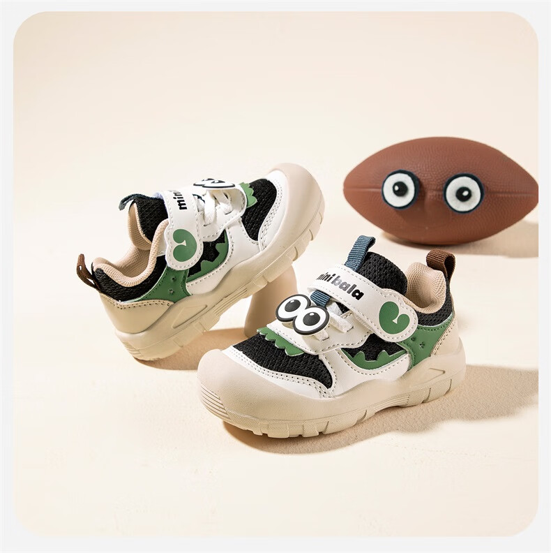 Minibala [3D Eyes] New Spring And Autumn Baby Walking Shoes, Mesh Casual Sneakers for Young Children, Sports Shoes for Boys And Girls 2