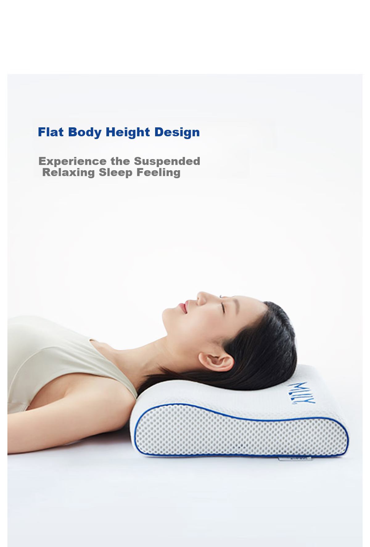 MLILY Memory Foam Pillow, Deep Sleep Cervical Pillow for Adults, Sleeping-Specific Pillow Core, Slow Rebound, Single Neck Protection Pillow, Zero Pressure Pillow, Size S 3