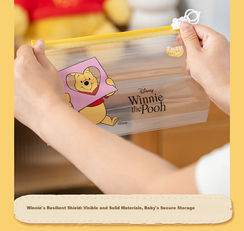 Eyoujia Antibacterial Sealed Storage Bags Baby Kindergarten Clothes Packing Bags Children's Quilt and Clothes Resealable Bags with Pull Ring 19