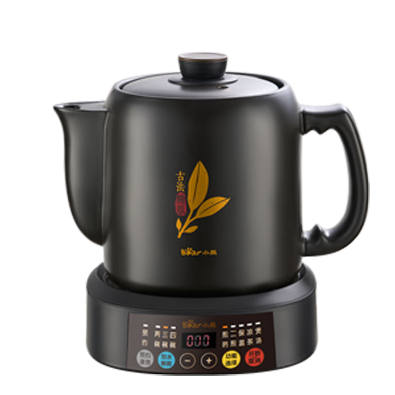 Bear Decoction Pot, Chinese Herbal Medicine Pot, Automatic Electric Sand Pot for Decocting, 4L Large Capacity JYH-S40D1, Double Decoctio