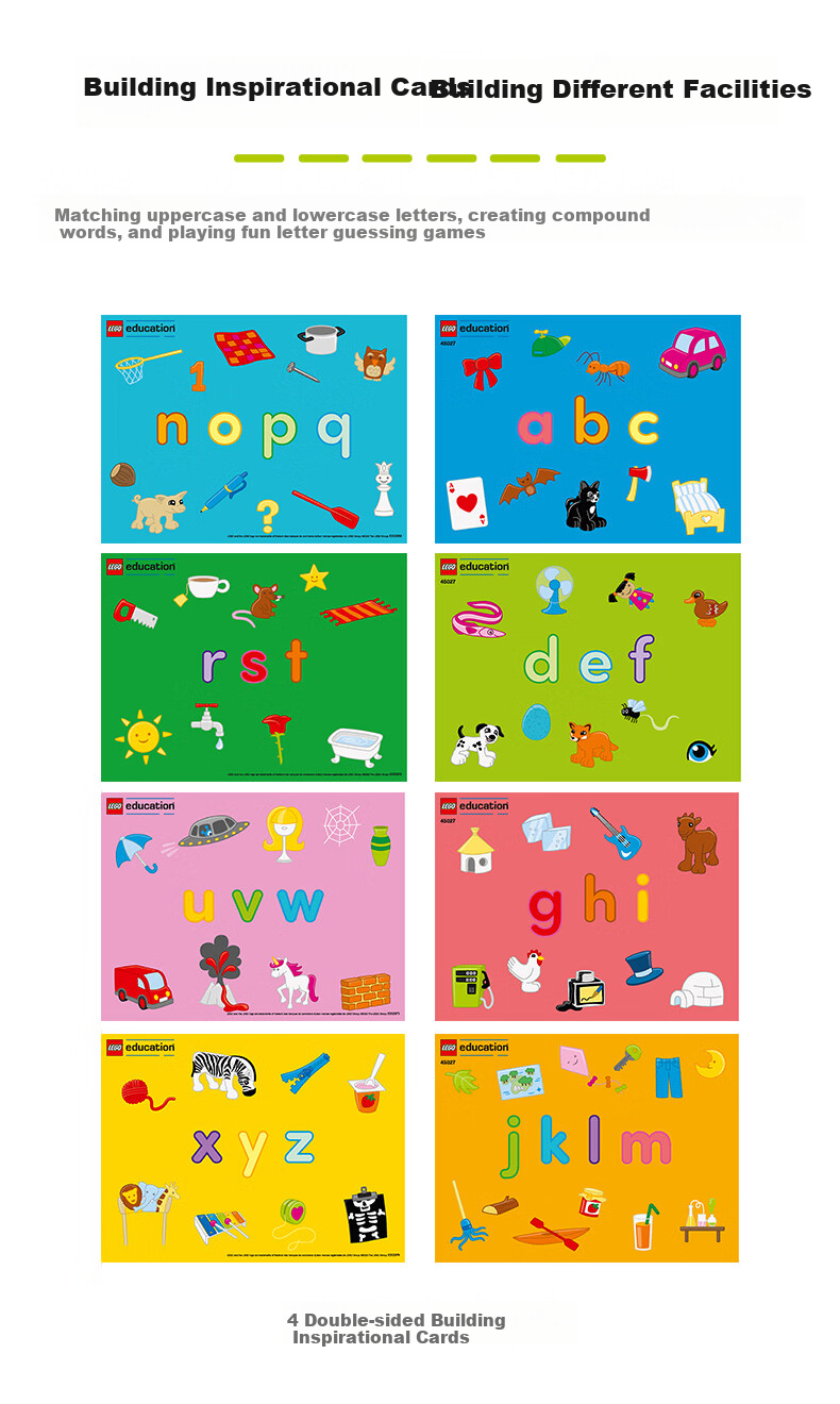 LEGO Education, Ages 3-6+, Duplo 45027 Letter Set, Early Learning Educational Toy, Home Decoration Gift 1