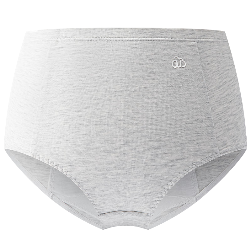 AIMER KIDS New 3A Antibacterial Waterproof Crotch High-Waist Menstrual Underwear - Cloud Gray 160