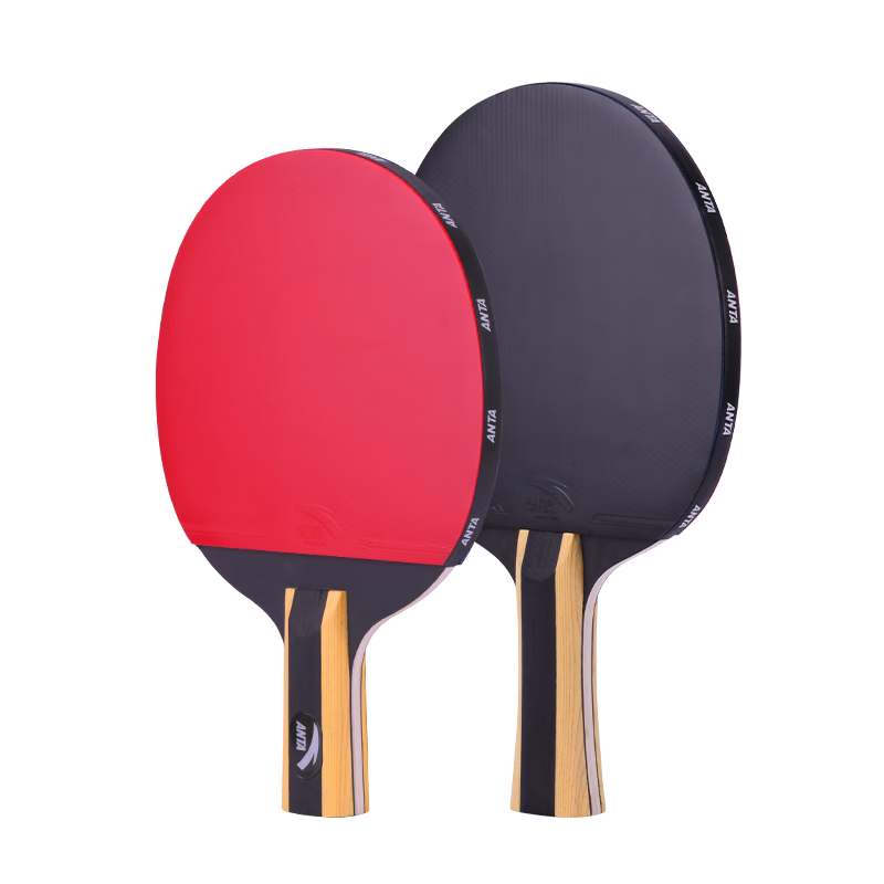 Anta Straight And Penhold Double Paddle (Fast Delivery from Beijing Warehouse + 8 Balls + Racket Case), Table Tennis Paddles for Entertainment, Straight And Penhold Style Paddles