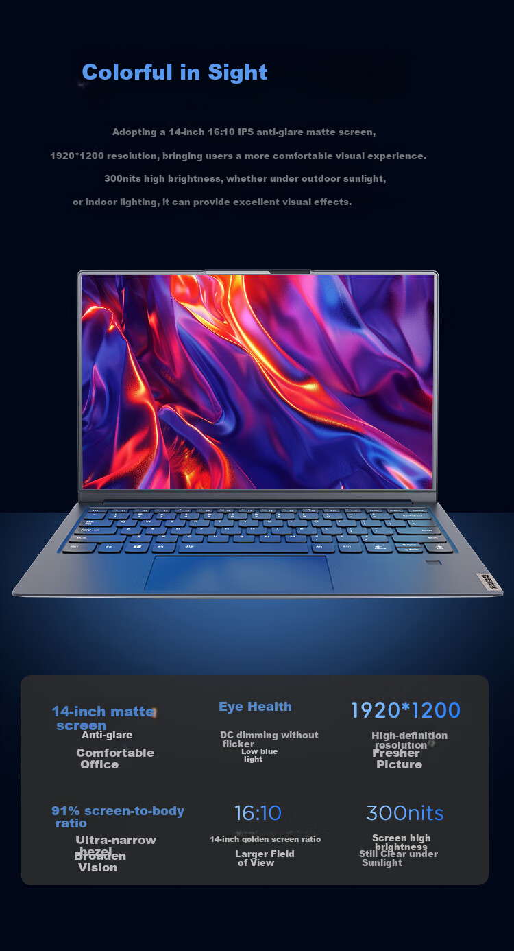 Lenovo Domestic Innovation Laptop, Kaitian N80z, Zhaoxin KX-U6780A/16G/512G/integrated Graphics/14-Inch, Trial Version Kylin, Tongxin, Supports Win7/customized 4