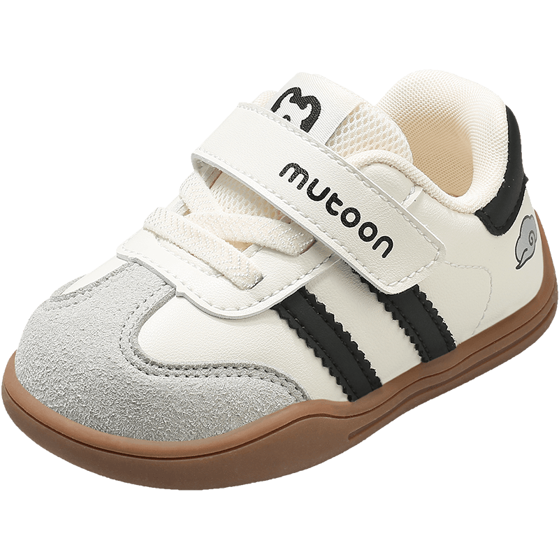Mutong Children's Walking Shoes Autumn Baby Shoes Boys Soft Sole German Training Shoes Infants Girls Shoes Starry Gray Size 23