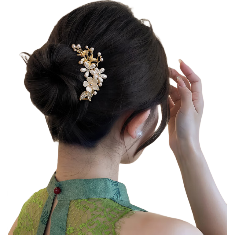 Xiangwan Elegant Hair Comb and Hairpin Set for Updo, Premium Hair Accessories for Fine Hair, Qipao Birthday Gift for Women