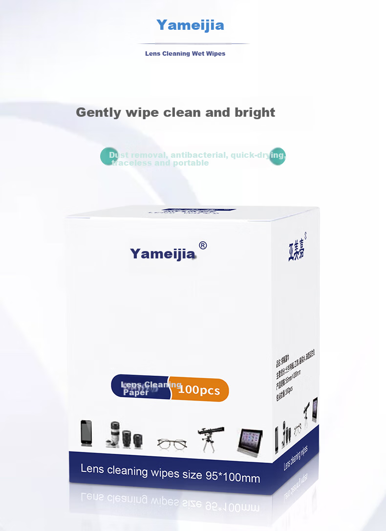 Yameijia Lens Cleaning Paper, Portable Disposable Eyeglass Wipes, Camera Cleaning Cloth, High-Quality Lens And Phone Screen Cleaning Cloths, 100 Pieces Per Pack 1